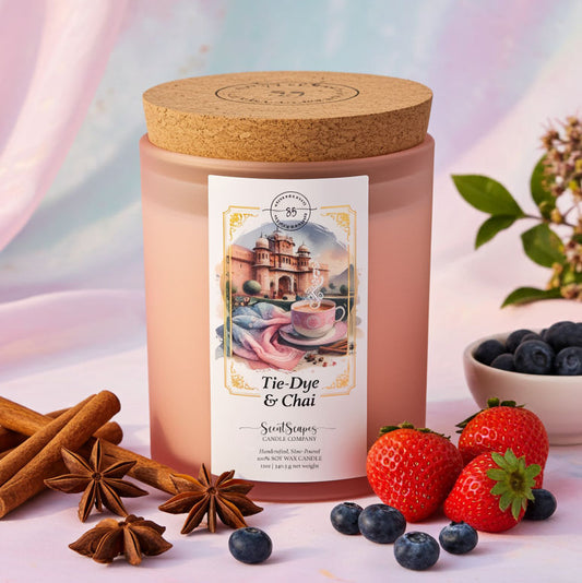 Tie-Dye & Chai | Scented Soy Wax Candle