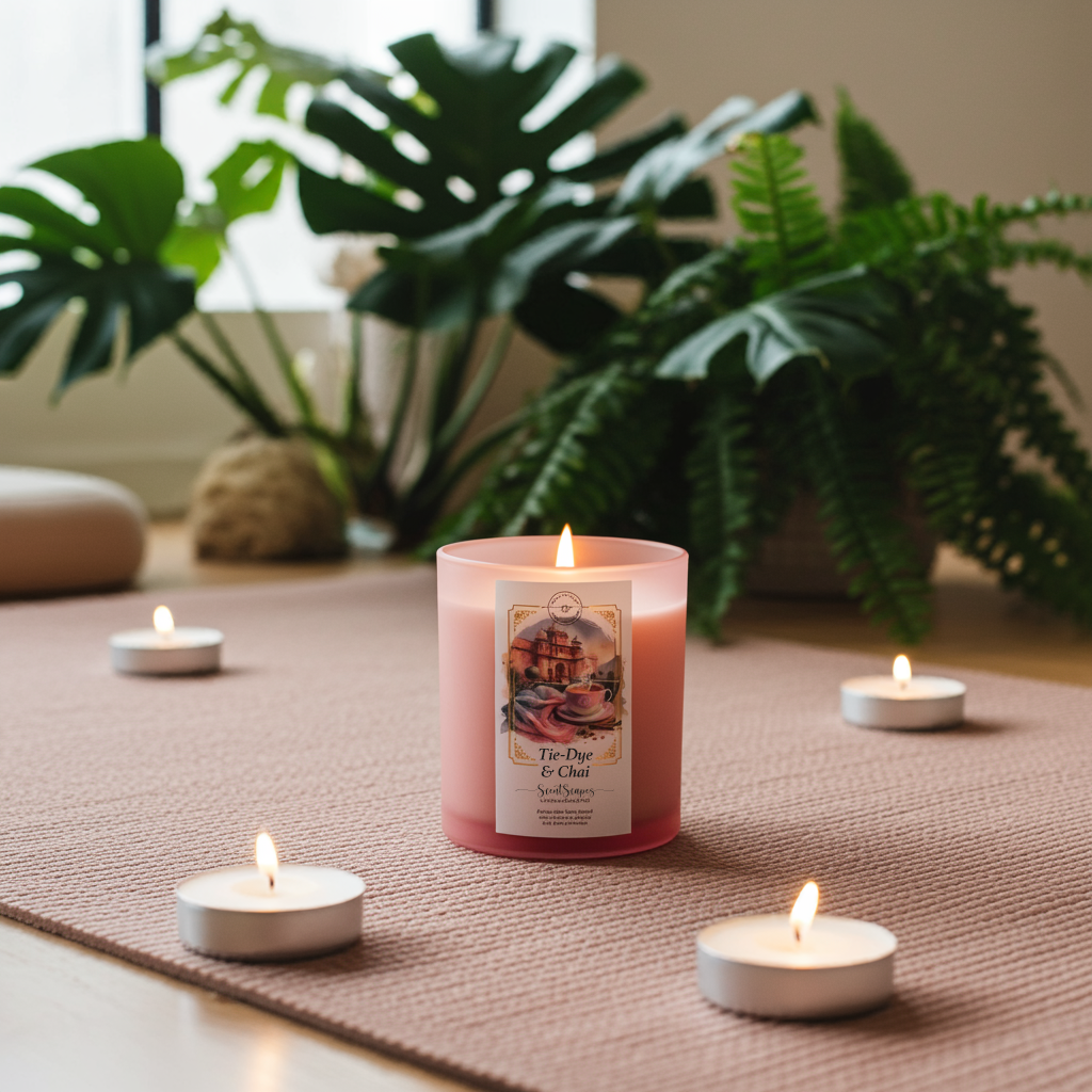 Tie-Dye & Chai | Scented Soy Wax Candle
