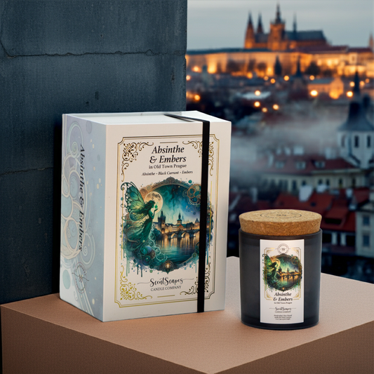 Absinthe & Embers in Old Town Prague | Scented Soy Wax Candle